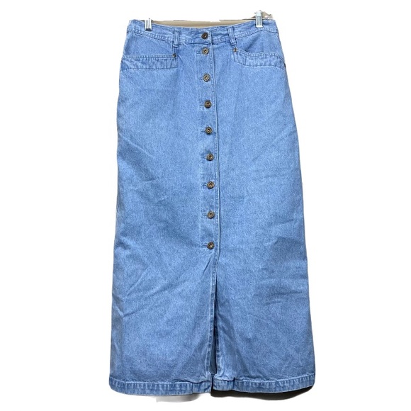 Christopher & Banks vintage 90s midi skirt denim
